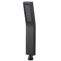Waterfall Rain Spa square Handheld Shower Head Bathroom Brass Spray Shower Head (Black,Brass) juoda