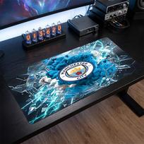 Manchester City Printed Large Mouse Pad, Non Slip Soft Rubber Gaming Desk Mat for Office Laptop Computer Decor 30cmx60cm（11.8x23.6inch）