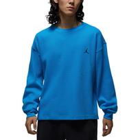 Jordan Flight T Shirts Men's 435 Light Photo Blue/Black Crew Neck Moderate IM6256-435 XL