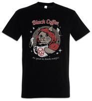 Black Coffee Magic T-Shirt Caffeine Geek Nerd Coffee Fun Halloween Cat Cats XL