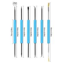 Carbon Steel PCB Cleaning Tool Black Oxide Soldering Aid Tool Desoldering Aid Tool  Soldering Work 6pcs