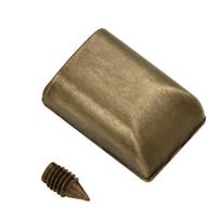 10pcs 16.5*11.2mm Accessories Sewing Buckles Zipper Stopper Zippers Tail Clip Leather Hardware Tail Plug Head bronza