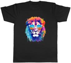 Majestic Lion Mens T-Shirt Sunglasses Mane Fierce Unisex Tee Gift L