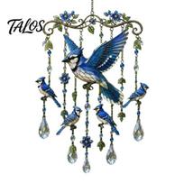 Nature-inspired Wind Chime Outdoor Bird Chimes, Decorative Hanging Pendants, Acrylic Garden Ornament Window Hangings for Porch Patio Decorations Cozy