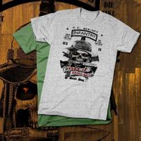 Infantry T-shirt Tops Tees Unisex 0311 Grunt Combat Veteran Military new cotton tee S to 3XL XL