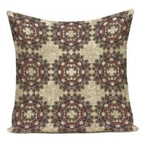 Decorative Throw Pillow Retro Flower Butterfly Mandala Geometric Pillow Cushion Covers Polyester Pillowcase For Sofa Car Home Peach skin 18*18(CM)-1Pcs