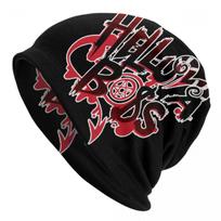 Helluva Boss Cap Anime Fashion Unisex Ski Skullies Beanies Hat Spring Warm Multifunction Bonnet Knitting Hats One Size gray