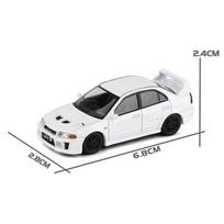 1/64 Mitsubishi Lancer Evolution VII Seven lydinio sportinio automobilio modelis Metaliniai liejiniai lenktyniniai automobiliai Modelis Miniatiūrinio mastelio žaislai balta