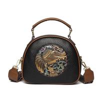 Artistic Traditional-style Crossbody Bag, Fashionable Multi-layer Bag, Wide Shoulder Strap, Single Shoulder Crossbody Bag juoda