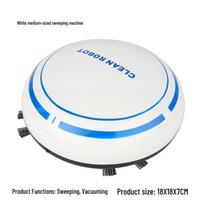 Smart 3-in-1 Robot Vacuum Cleaner: Automatic Charging for Effortless Home Cleaning white