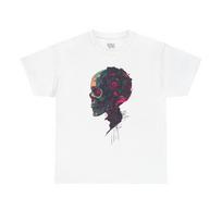 Neon Cyberpunk Skull Tee | Day of the Dead Inspired Graphic Shirt 4XL