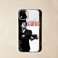 S-Scarface Pasaulis yra tavo iPhone 17,16,15,14,13,12,11 Pro,Max,Plus,X,XS,XR,SE4,E Mini skaidrus minkštas neslystantis dėklas iPhone11