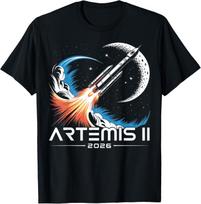 Artemis II Launch to The Moon 2026 T-Shirt L