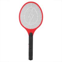 Cordless Rechargeable Electric Fly Mosquito Swatter Bug Zapper Racket Insects Killer Electric Fly Swatter Electric Bug Swatter raudona