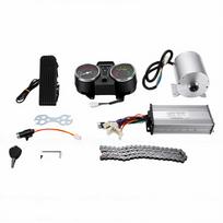 Electric Brushless DC Motor Kit 48V 2000W Electric Brushless Motor with Controller Code Table Pedal Chain for Go Karts