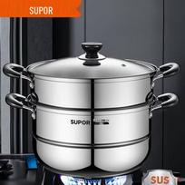 Supor 28cm Double-Layer 304 Stainless Steel Steamer Pot