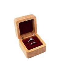 Velvet Wood Rings Box Exquisite Ear Studs Case Earrings Display Tray Retro Jewlery Organizer Ring Earring Holder Store
