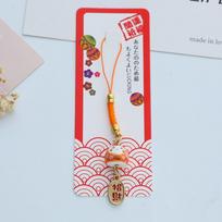 Fashion Cartoon Maneki Neko Pendant Car Keyring Charms Lucky Cat Keychain Toys Bag Pendant Phone Strap Ornaments Gifts oranžinė