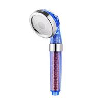 HONGDEC ABS Filter Shower Head Water Saving Easy Installation Handheld Shower Head for Hotel Project (Blue,ABS Plastic) mėlyna