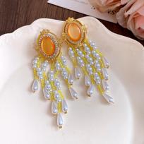 Crystal Pearl Water Drop Pendant Earrings Necklace Choker Jewelry Wholesale