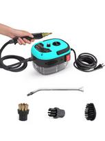 Handheld high-temperature jet cleaner, steam cleaner,US plug 110V 2500W, EU plug 220V 1500W. Used for cleaning kitchen furniture US mėlyna
