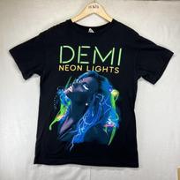 Demi Lovato 2014 Neon Lights Tour Black T-Shirt Medium Tour Concert Cotton S