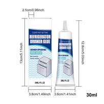 Refrigerator Drawer Glue 30ml Strong Long Lasting Waterproof Adhesives Metal Appliances Glue for Home Refrigerator Glass Ceramic