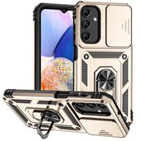 Dėklas Samsung Galaxy A16 A26 A36 A56 5G Telefonui Dėklas Su Slankiojančiu Objektyvo Kameros Apsauginiu Šarvuotas Telefonui Galaxy A06 A 56 36 Galinis Dangtelis For Samsung A16 5G auksas