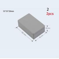 Kokybiškos ABS plastikinės vandeniui atsparios dangos projekto prietaisų dėklo elektroninės projekto dėžutės korpuso dėžutės 2pcs Style 2