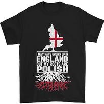 Roots In Poland Lenkijos Polska Flag Orzel Unisex marškinėliai S