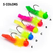 Lure   Hook Fly Hook Jig Tie Feather Fly Hook Chicken Feather Hook Lu Ya Bait Fish Hook 5 Pieces/pack 2g (pack of 5)