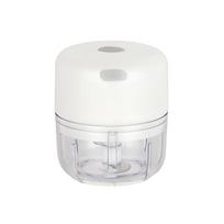 Elektrinis USB įkrovimo mini česnakų spaudimo presas buičiai 100ML/Double Blade balta
