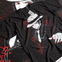 Muzan T-Shirt Kimetsu No Yaiba Demon Slayer Anime No Yaiba Manga Gift Shirt L