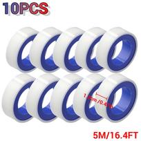 PTFE Plumbing Thread Seal Tape Oil-Free Leakproof Sewer Plug Water Pipe Faucet Repair Tool Adhesives Sealants 12mmx0.075mmx5m
