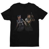 Jill Valentine and Chris Redfield Residence Evil Premium Unisex T-shirt  Gifts 2XL