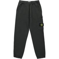 Stone Island Fleece Sweatpants Lead Grey Men Bottoms 811561141-V0162 XXL