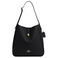 Coach Hadley 34 Auksiniai priedai Odinė peties rankinė Didelė moteriška peties rankinė Juoda CCD65-IMBLK Basic Set (Bag+Dust Bag)