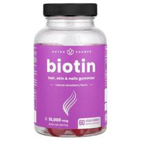 Biotin 5000mcg Vegan Gummies, Strawberry Flavor, 60 Count 1 ea - 60 ea