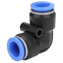 10Pcs Plastic Equal Elbow Quick Connect Pneumatic Air Hose Tube Push Fitting PV 12 (12mm)