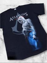 Retas Assassin’s Creed 2007 Altair Proginis Marškinėlis Vintažinis Ubisoft Anvil Mėlyna Juosta XL gray