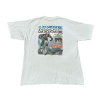 Vintage BMX Shirt Mens XL Oak Mountain Alabama 90s White Cotton Biking X Games XXXXL