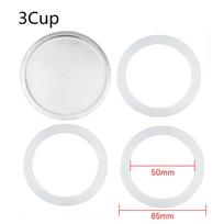Silicone Gasket Silicone Ring Moka Pot Accessories Stainless Steel Strainer Aluminum For Espresso Pot For Moka Pot Brand New 2 cup
