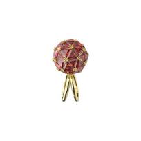Swarovski Curiosa Crystal Embellished Double Ball Gold Plated Ring Women's red/gold 50 auksas