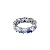 Swarovski Millenia Kokteilinis trikampio pjūvio krištolinis žiedas Moteriškas Mėlynas 5608527 mėlyna