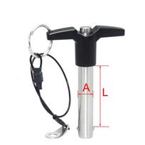 2PCS Dia 5/6/8/10/12/16/20mm Ball Lock Pin Quick Release Pins Button Type T-handle Safety Pin Length 15/20/30/35/40/50/60/75/80/90/100mm KST117/2-5*10