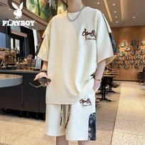 Playboy Men's Chinese Style Embroidered Casual Sports Collection 4XL