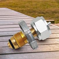 Gas Propane Refill Adapter Aluminum Alloy Gas Cylinder Regulator Valve Gas Stove Connector Tank Head Adapter for Outdoor Camping China Mainland