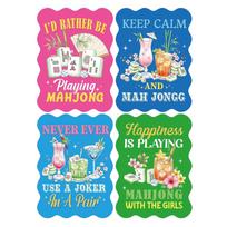 4 Mahjong Shuffling Cards, Replacement Accessories for Mahjong One Size