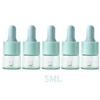 5 Pcs Glass Dropper Bottle 5-10ml Essential Oil Glass Refill Bottle Perfume Container Travel Bottles