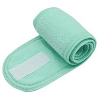 Adjustable Head Band Women Spa Wide Hairband Yoga Bath Shower Makeup Wash Face Cosmetic Headband Soft Toweling Hair Accessories žalia